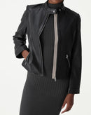 Jaqueta Couro Pelica Deluxe - Preto