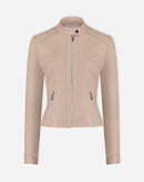 Jaqueta Couro Pelica Deluxe - Rosa Claro