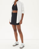 SAIA CURTA SLIM DE ALFAIATARIA - PRETO