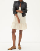 VESTIDO CURTO DE ALÇAS - BEGE