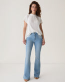 CALÇA JEANS FLARE CINTURA ALTA - AZUL CLARO