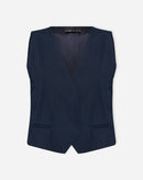 COLETE DECOTE V ALFAIATARIA - AZUL MARINHO