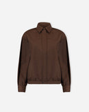 CASACO COM PUNHO LARGO - MARROM