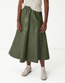 Saia Midi Statement Essential  - Verde Militar