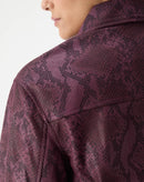 JAQUETA QUADRADA COBRA PU - VINHO