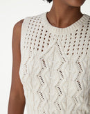 REGATA TRICOT PONTO DIFERENCIADO - BEGE