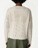 CARDIGAN TRICOT PONTO DIFERENCIADO - BEGE