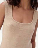 REGATA ALONGADA DE TRICOT - BEGE