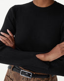 SUÉTER TRICOT GOLA CARECA - PRETO