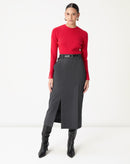 SUÉTER TRICOT GOLA CARECA - VERMELHO