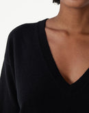 SUÉTER CASHMERE DELUXE GOLA V  - PRETO