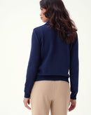 SUÉTER GOLA POLO MANGA LONGA - AZUL MARINHO