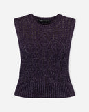 REGATA TRICOT PONTO DIFERENCIADO - ROXO