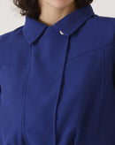 JAQUETA CURTA DE ALFAIATARIA - AZUL